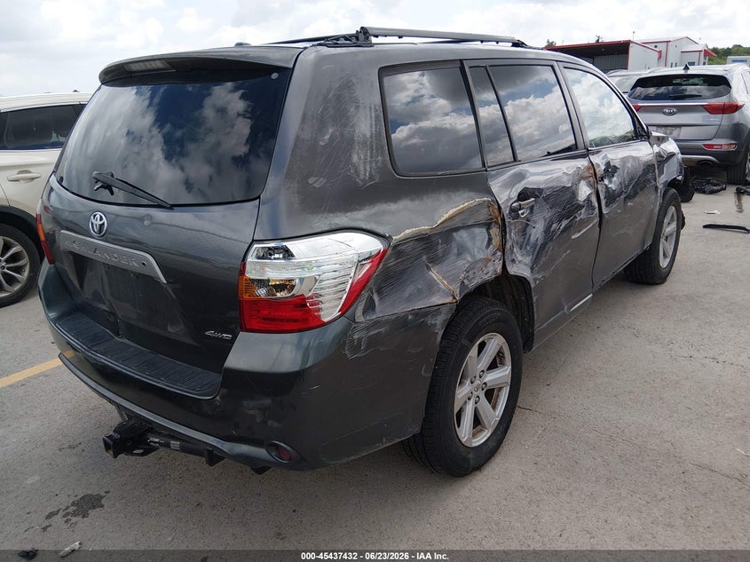 2010 Toyota Highlander VIN 5TDJK3EH9AS025346 IAAI salvage auction — RIGHT SIDE, Salvage (Texas), sold $1,850 on 2026-07-23 (photo 4)