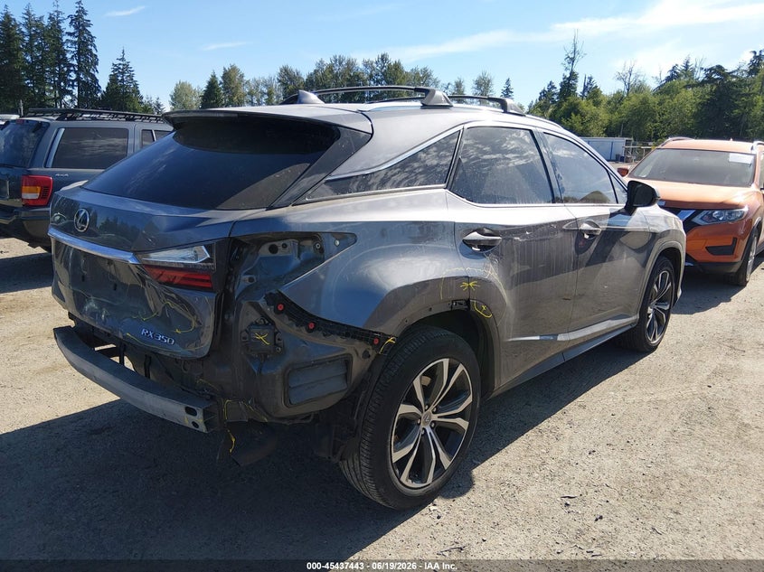 2017 Lexus Rx VIN 2T2BZMCA5HC056054 IAAI salvage auction — REAR END, Bill Of Sale (Washington), sold $10,100 on 2026-07-18 (photo 4)