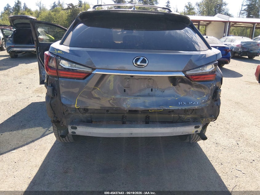 2017 Lexus Rx VIN 2T2BZMCA5HC056054 IAAI salvage auction — REAR END, Bill Of Sale (Washington), sold $10,100 on 2026-07-18 (photo 6)