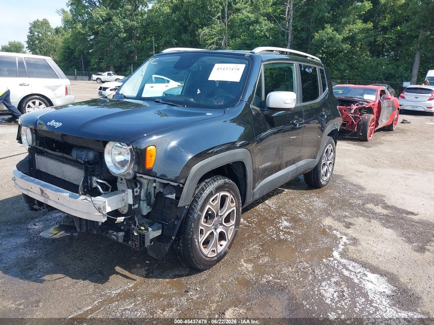 2016 Jeep Renegade VIN ZACCJBDTXGPD41971 IAAI salvage auction — FRONT END, Salvage - Greater Than 75% (Maryland), sold $1,350 on 2026-07-15 (photo 2)