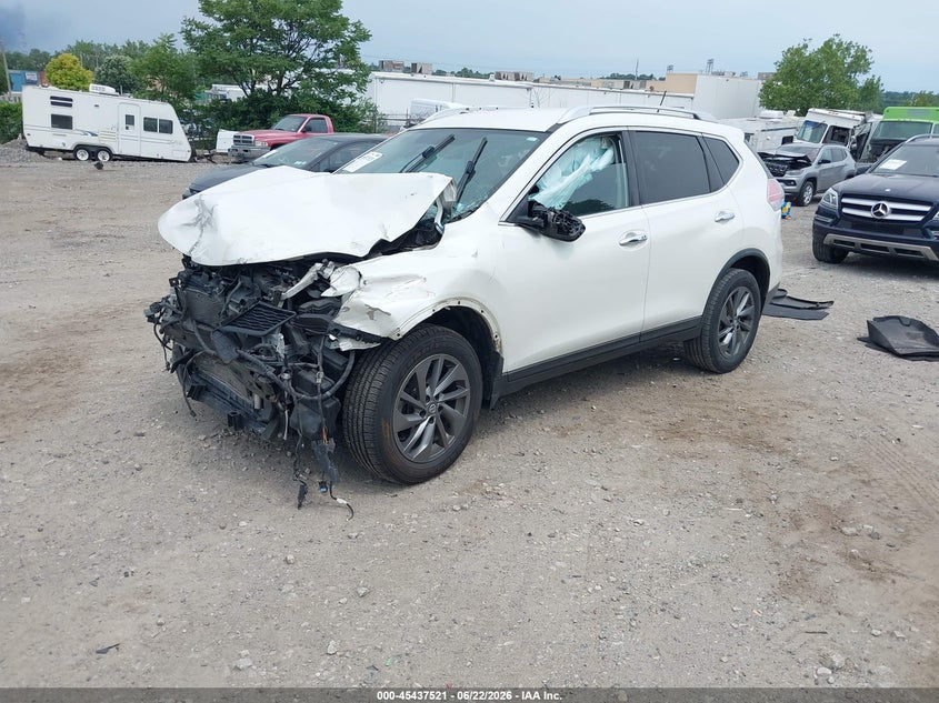 2016 Nissan Rogue VIN KNMAT2MV9GP701246 IAAI salvage auction — FRONT END, Salvage (Pennsylvania), sold $775 on 2026-07-31 (photo 2)