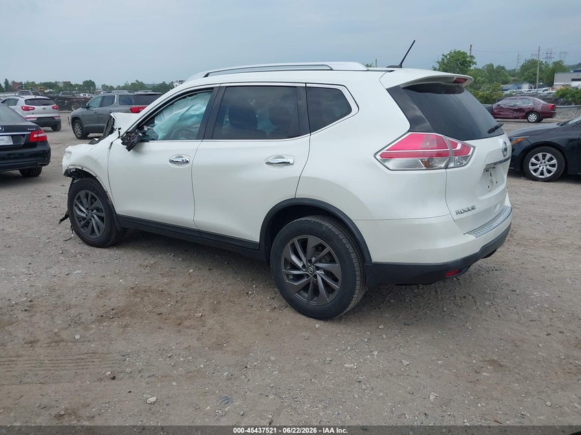 2016 Nissan Rogue VIN KNMAT2MV9GP701246 IAAI salvage auction — FRONT END, Salvage (Pennsylvania), sold $775 on 2026-07-31 (photo 3)