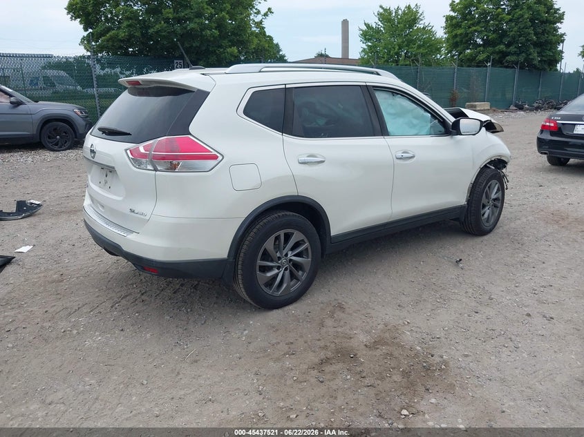 2016 Nissan Rogue VIN KNMAT2MV9GP701246 IAAI salvage auction — FRONT END, Salvage (Pennsylvania), sold $775 on 2026-07-31 (photo 4)