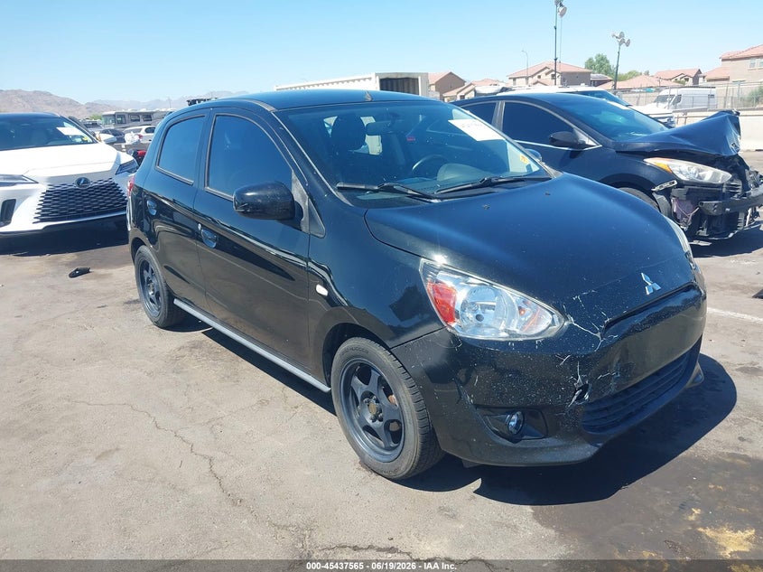 2014 Mitsubishi Mirage VIN ML32A4HJ2EH005254 IAAI salvage auction — LEFT FRONT, Salvage (Arizona), sold $1,000 on 2026-07-28 (photo 1)