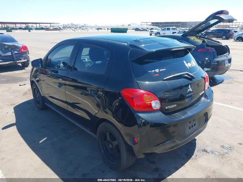 2014 Mitsubishi Mirage VIN ML32A4HJ2EH005254 IAAI salvage auction — LEFT FRONT, Salvage (Arizona), sold $1,000 on 2026-07-28 (photo 3)