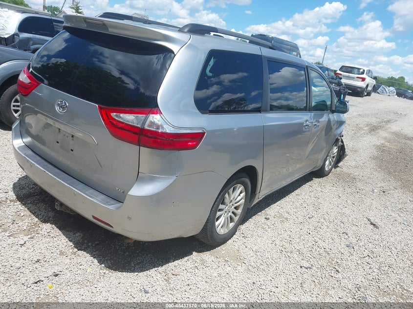2015 Toyota Sienna VIN 5TDYK3DC3FS593720 IAAI salvage auction — FRONT END, Salvage (Ohio), sold $4,700 on 2026-07-14 (photo 4)