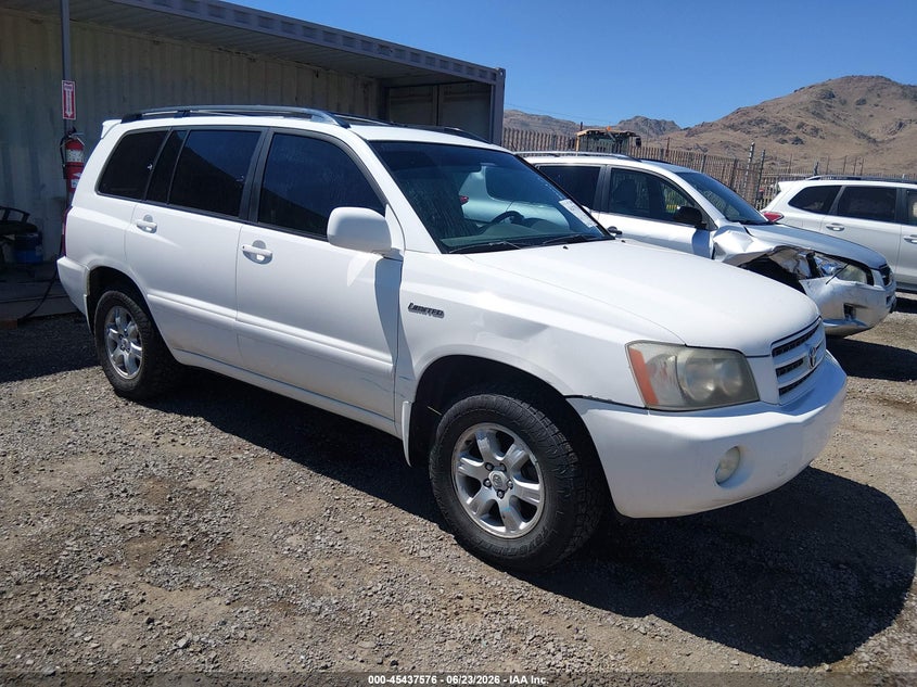 2001 Toyota Highlander VIN JTEHF21A710021736 IAAI salvage auction — LEFT FRONT, Salvage (Nevada), sold $600 on 2026-07-10 (photo 1)