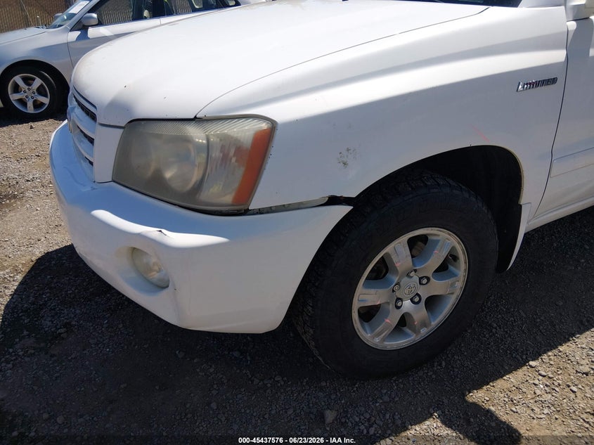 2001 Toyota Highlander VIN JTEHF21A710021736 IAAI salvage auction — LEFT FRONT, Salvage (Nevada), sold $600 on 2026-07-10 (photo 6)