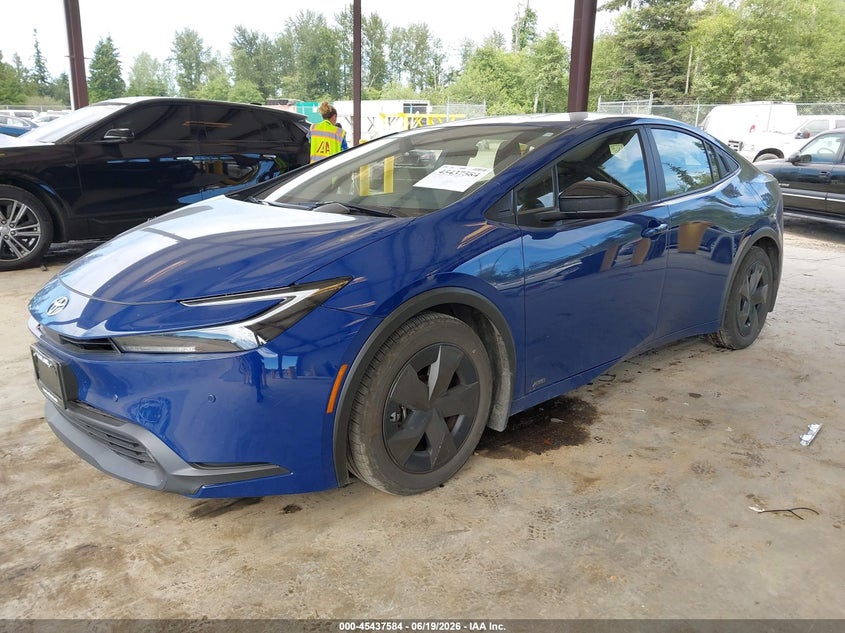 2024 Toyota Prius VIN JTDADABU1R3021935 IAAI salvage auction — RIGHT FRONT, Bill Of Sale (Washington), sold $10,600 on 2026-07-29 (photo 2)