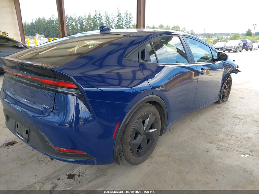 2024 Toyota Prius VIN JTDADABU1R3021935 IAAI salvage auction — RIGHT FRONT, Bill Of Sale (Washington), sold $10,600 on 2026-07-29 (photo 4)