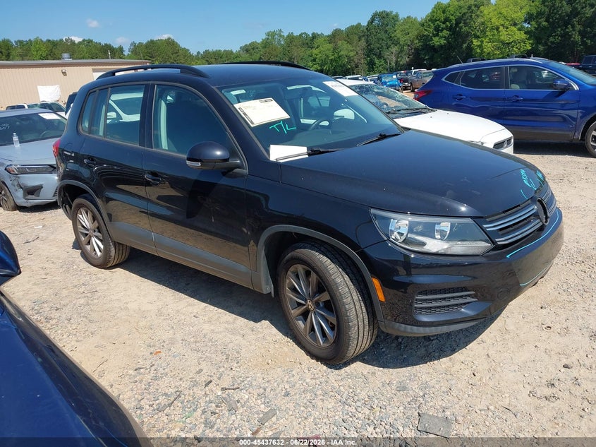 2017 Volkswagen Tiguan VIN WVGBV7AX3HK050708 IAAI salvage auction — REAR END, Salvage (North Carolina), sold $2,250 on 2026-07-27 (photo 1)