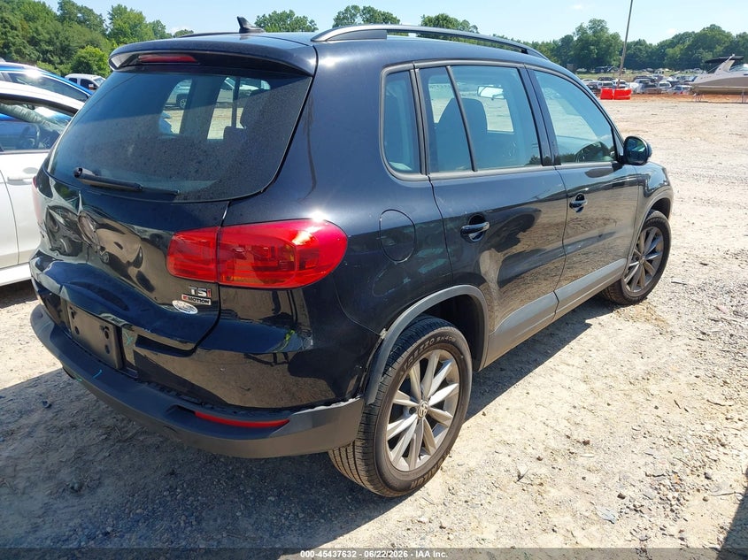 2017 Volkswagen Tiguan VIN WVGBV7AX3HK050708 IAAI salvage auction — REAR END, Salvage (North Carolina), sold $2,250 on 2026-07-27 (photo 4)