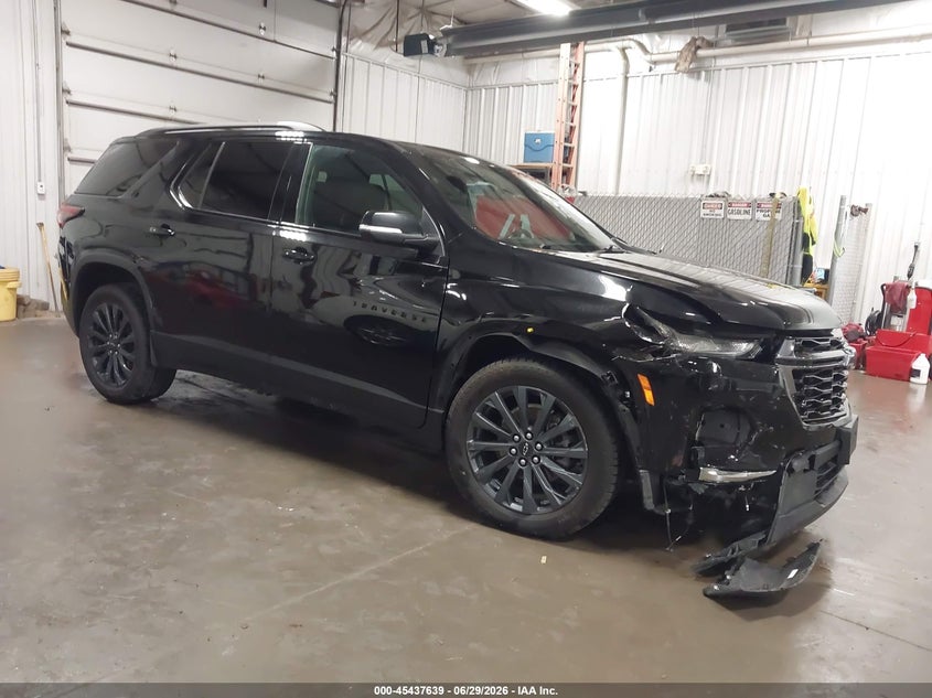 2022 Chevrolet Traverse VIN 1GNEVJKW4NJ119547 IAAI salvage auction — RIGHT FRONT, Salvage (Iowa), sold $7,975 on 2026-07-28 (photo 1)