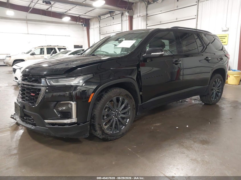 2022 Chevrolet Traverse VIN 1GNEVJKW4NJ119547 IAAI salvage auction — RIGHT FRONT, Salvage (Iowa), sold $7,975 on 2026-07-28 (photo 2)