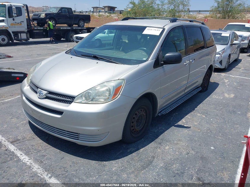 2005 Toyota Sienna VIN 5TDZA23C85S352995 IAAI salvage auction — NORMAL WEAR, Clear - Dealer Only (California), sold $800 on 2026-07-22 (photo 2)