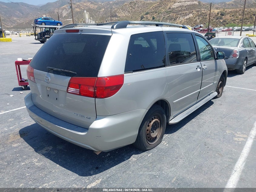 2005 Toyota Sienna VIN 5TDZA23C85S352995 IAAI salvage auction — NORMAL WEAR, Clear - Dealer Only (California), sold $800 on 2026-07-22 (photo 4)
