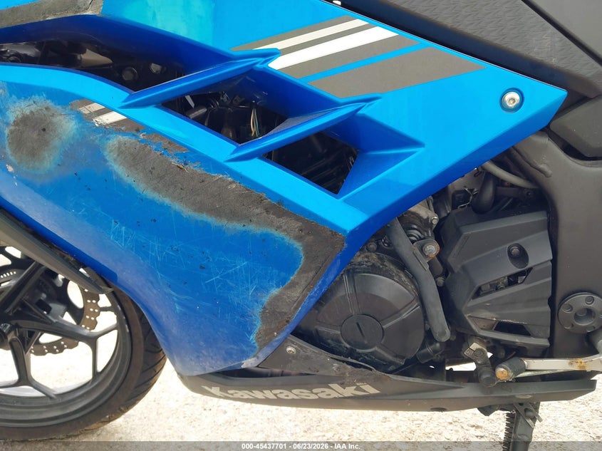 2017 Kawasaki Ninja VIN JKAEX8B18HDA33819 IAAI salvage auction — LEFT & RIGHT, Salvage Title, sold $650 on 2026-09-10 (photo 9)