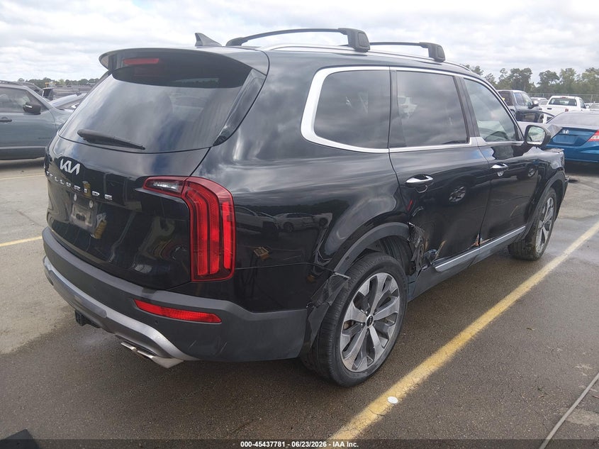 2022 Kia Telluride VIN 5XYP64HC0NG285559 IAAI salvage auction — FRONT END, Salvage Title, sold $6,050 on 2026-09-09 (photo 4)