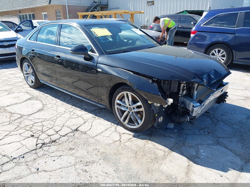 2023 Audi A4 VIN WAUEAAF44PN017106 — IAAI salvage auction photo