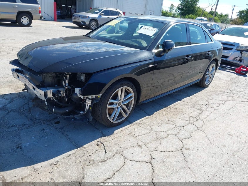 2023 Audi A4 VIN WAUEAAF44PN017106 IAAI salvage auction — FRONT END, Wait Title, sold $9,775 on 2026-09-11 (photo 2)