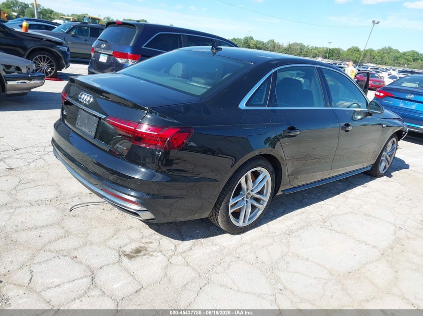 2023 Audi A4 VIN WAUEAAF44PN017106 IAAI salvage auction — FRONT END, Wait Title, sold $9,775 on 2026-09-11 (photo 4)