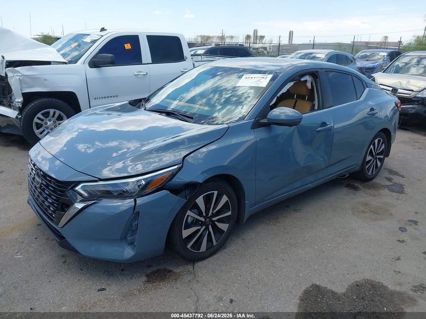 2025 Nissan Sentra VIN 3N1AB8CV6SY418868 IAAI salvage auction — LEFT FRONT, Salvage (Arizona), sold $7,200 on 2026-07-09 (photo 2)