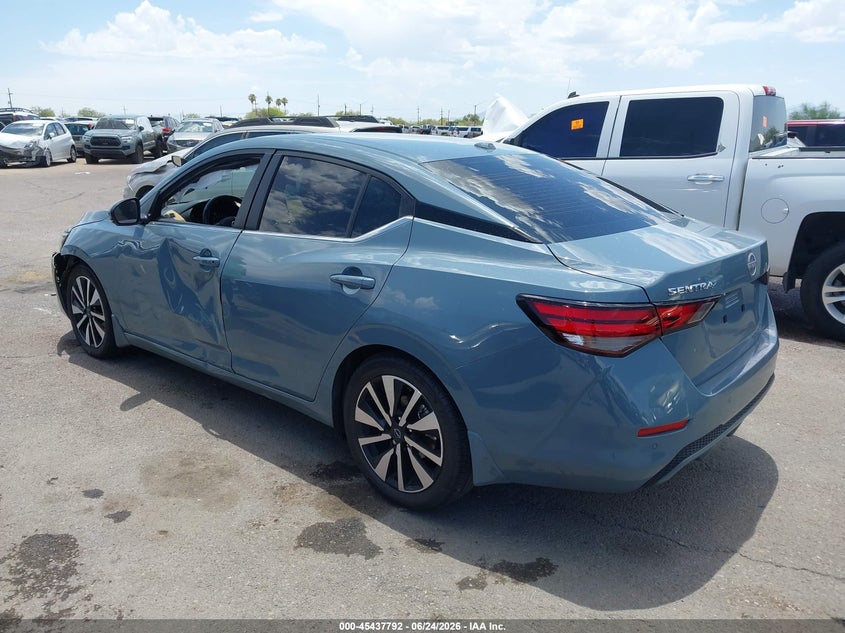 2025 Nissan Sentra VIN 3N1AB8CV6SY418868 IAAI salvage auction — LEFT FRONT, Salvage (Arizona), sold $7,200 on 2026-07-09 (photo 3)