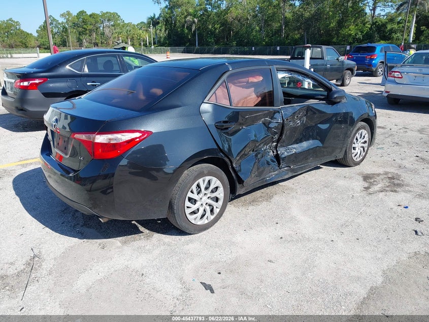 2018 Toyota Corolla VIN 5YFBURHEXJP834236 IAAI salvage auction — RIGHT SIDE, Rebuildable (Florida), sold $3,250 on 2026-07-06 (photo 4)