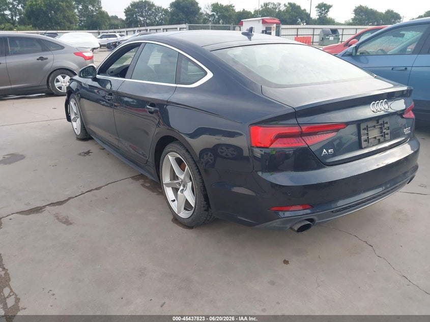 2018 Audi A5 VIN WAUENCF5XJA010085 IAAI salvage auction — NORMAL WEAR, Original (Texas), sold $6,050 on 2026-07-14 (photo 3)