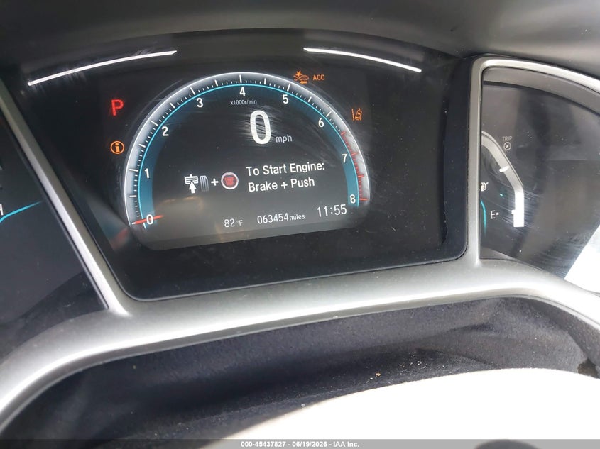 2020 Honda Civic VIN 19XFC1F35LE214440 IAAI salvage auction — FRONT END, Salvage Title, sold $6,100 on 2026-07-12 (photo 7)