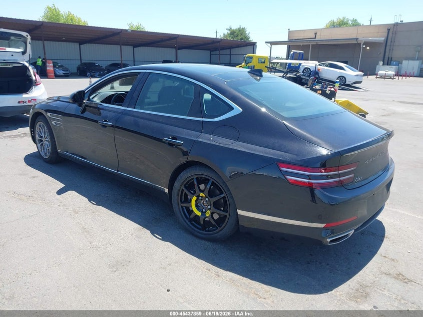 2021 Genesis G80 VIN KMTGB4SC2MU043620 IAAI salvage auction — LEFT SIDE, Salvage Title, sold $11,050 on 2026-07-15 (photo 3)