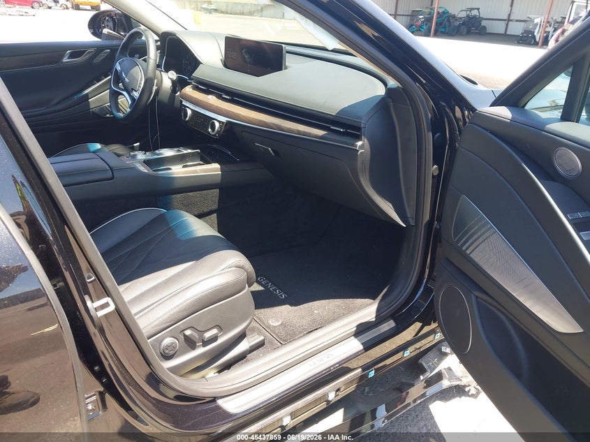 2021 Genesis G80 VIN KMTGB4SC2MU043620 IAAI salvage auction — LEFT SIDE, Salvage Title, sold $11,050 on 2026-07-15 (photo 5)
