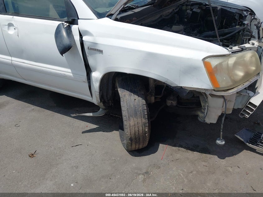 2001 Toyota Highlander VIN JTEGF21A310022684 IAAI salvage auction — NORMAL WEAR, Salvage (California), sold $525 on 2026-07-09 (photo 6)