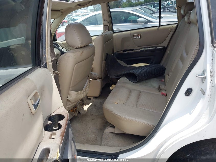 2001 Toyota Highlander VIN JTEGF21A310022684 IAAI salvage auction — NORMAL WEAR, Salvage (California), sold $525 on 2026-07-09 (photo 8)