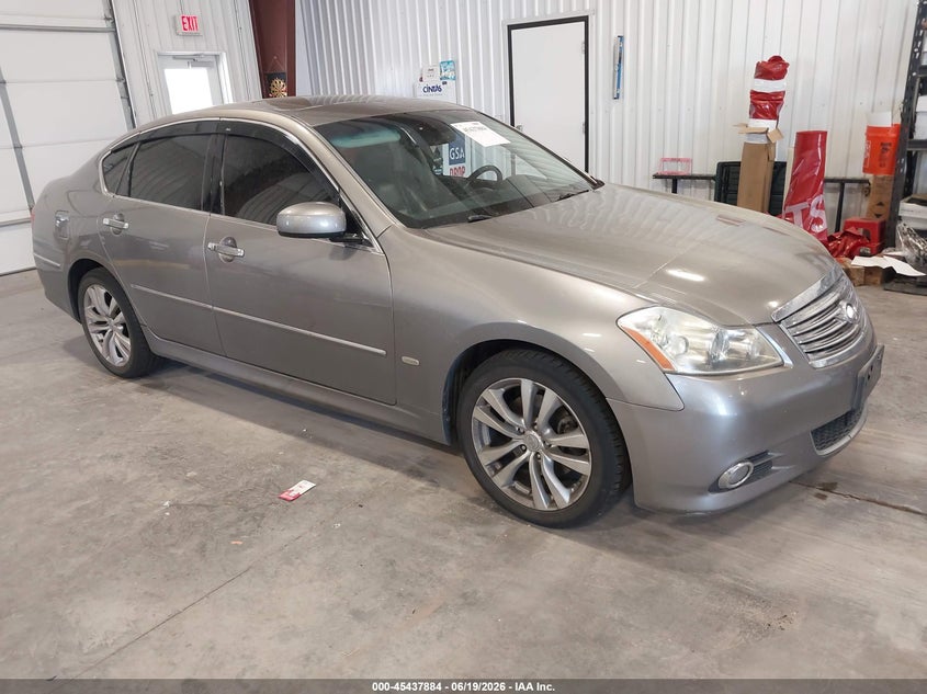 2008 Infiniti M45 VIN JNKBY01FX8M550698 IAAI salvage auction — ENGINE DAMAGE, Clear (Colorado), sold $200 on 2026-07-29 (photo 1)
