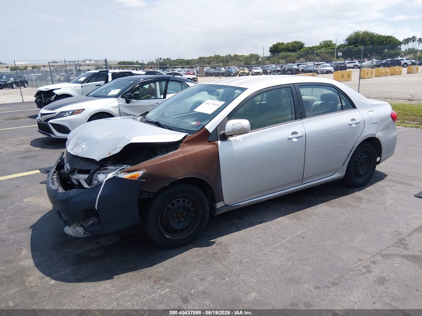2011 Toyota Corolla VIN JTDBU4EE9B9155735 IAAI salvage auction — FRONT END, Rebuildable (Florida), sold $1,175 on 2026-07-23 (photo 2)