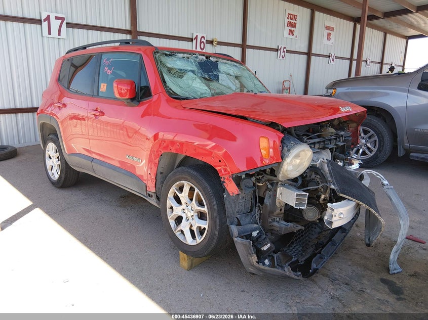 2017 Jeep Renegade VIN ZACCJABB4HPE60122 IAAI salvage auction — FRONT END, Salvage Title, sold $200 on 2026-08-19 (photo 1)