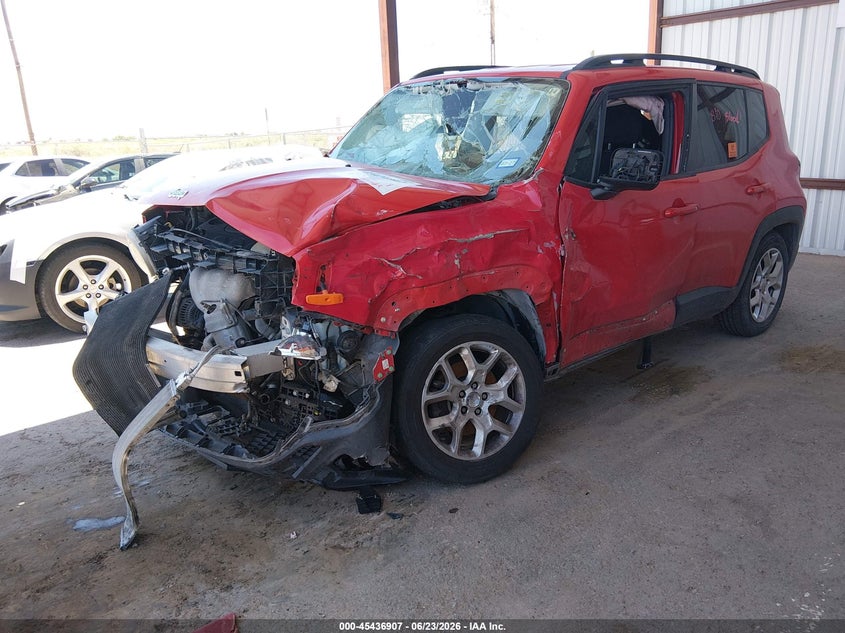 2017 Jeep Renegade VIN ZACCJABB4HPE60122 IAAI salvage auction — FRONT END, Salvage Title, sold $200 on 2026-08-19 (photo 2)