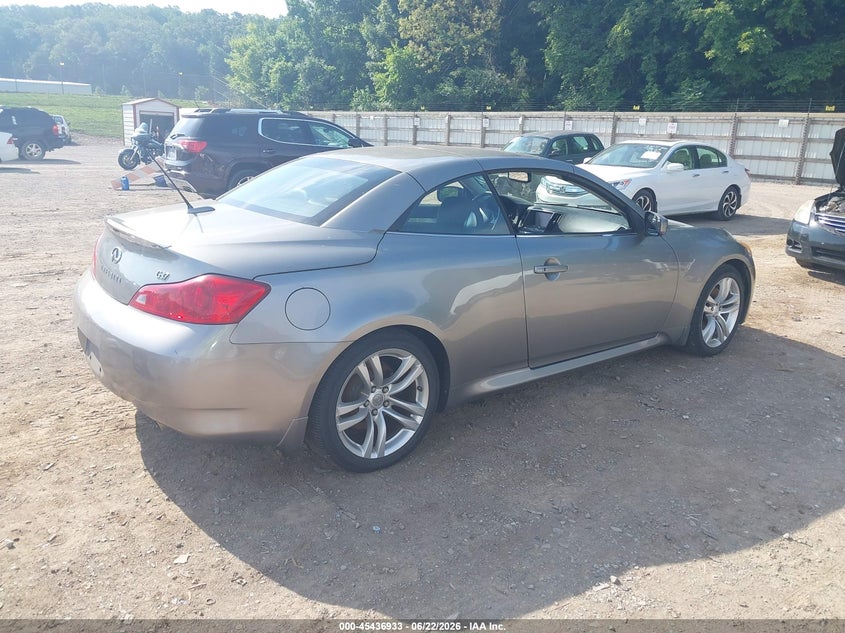2009 Infiniti G37 VIN JNKCV66E59M722394 IAAI salvage auction — ELECTRICAL, Salvage (Tennessee), sold $1,300 on 2026-07-22 (photo 4)