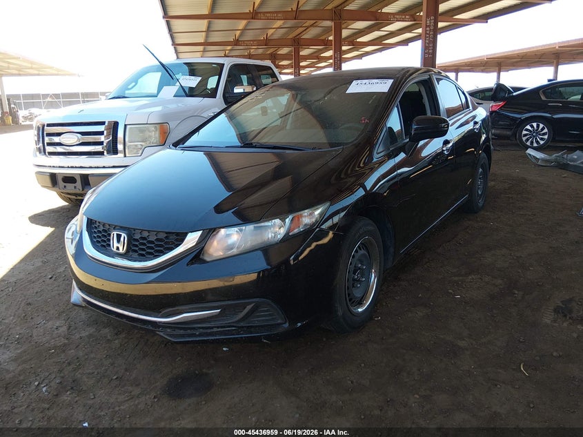 2015 Honda Civic VIN 2HGFB2F56FH519532 IAAI salvage auction — RIGHT SIDE, Salvage Title, sold $2,050 on 2026-08-03 (photo 2)