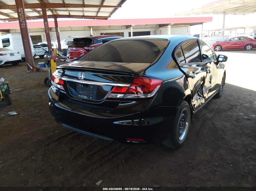 2015 Honda Civic VIN 2HGFB2F56FH519532 IAAI salvage auction — RIGHT SIDE, Salvage Title, sold $2,050 on 2026-08-03 (photo 4)