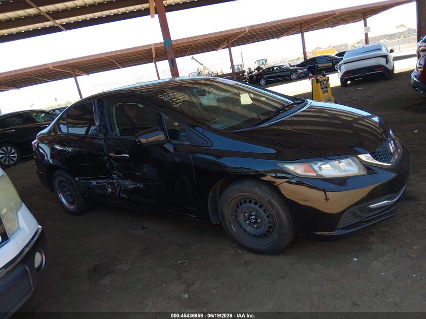 2015 Honda Civic VIN 2HGFB2F56FH519532 IAAI salvage auction — RIGHT SIDE, Salvage Title, sold $2,050 on 2026-08-03 (photo 6)