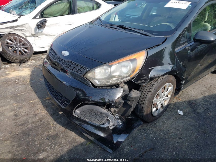 2013 Kia Rio VIN KNADM5A36D6209979 IAAI salvage auction — LEFT FRONT, Salvage (North Carolina), sold $975 on 2026-09-03 (photo 6)