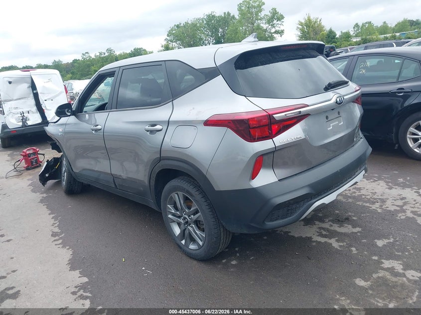 2021 Kia Seltos VIN KNDEPCAA7M7220758 IAAI salvage auction — LEFT FRONT, Salvage Title, sold $3,550 on 2026-07-21 (photo 3)