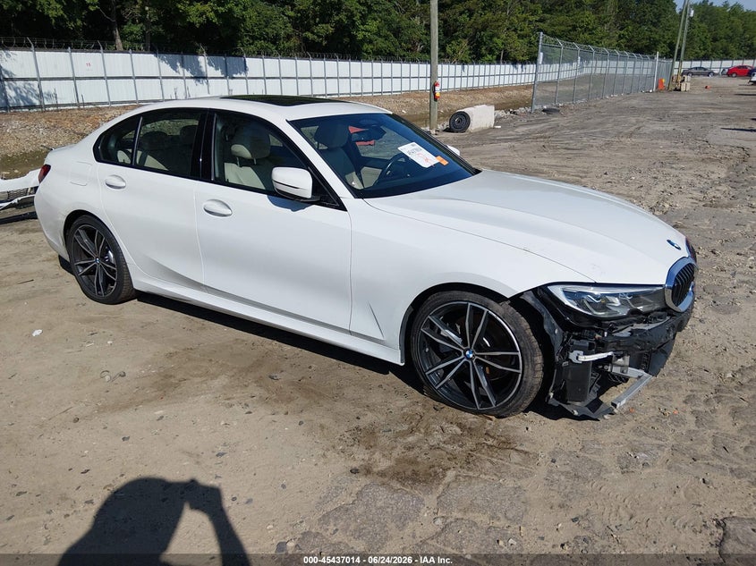 2019 BMW 3er VIN WBA5R1C53KAK07601 IAAI salvage auction — FRONT END, Salvage Title, sold $10,800 on 2026-08-02 (photo 1)