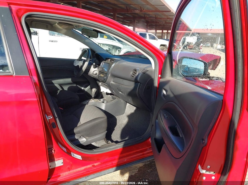 2021 Mitsubishi Mirage VIN ML32AUHJ3MH013023 IAAI salvage auction — FRONT & REAR, Salvage Title, sold $825 on 2026-07-28 (photo 5)