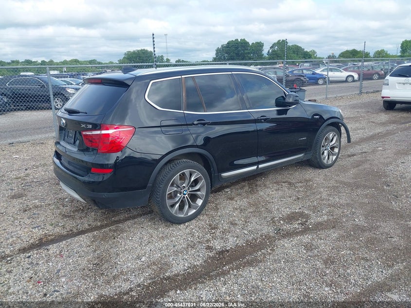 2016 BMW X3 VIN 5UXWX9C59G0D73549 IAAI salvage auction — FRONT END, Salvage (Illinois), sold $25 on 2026-07-29 (photo 4)