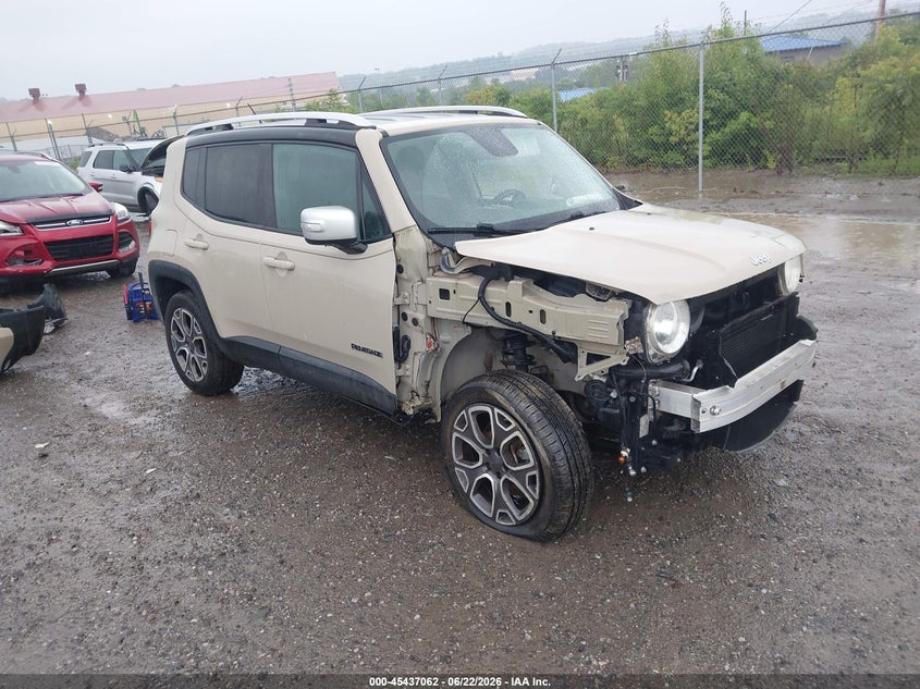2015 Jeep Renegade VIN ZACCJBDT0FPB69176 IAAI salvage auction — RIGHT FRONT, Salvage (Pennsylvania), sold $1,575 on 2026-07-07 (photo 1)