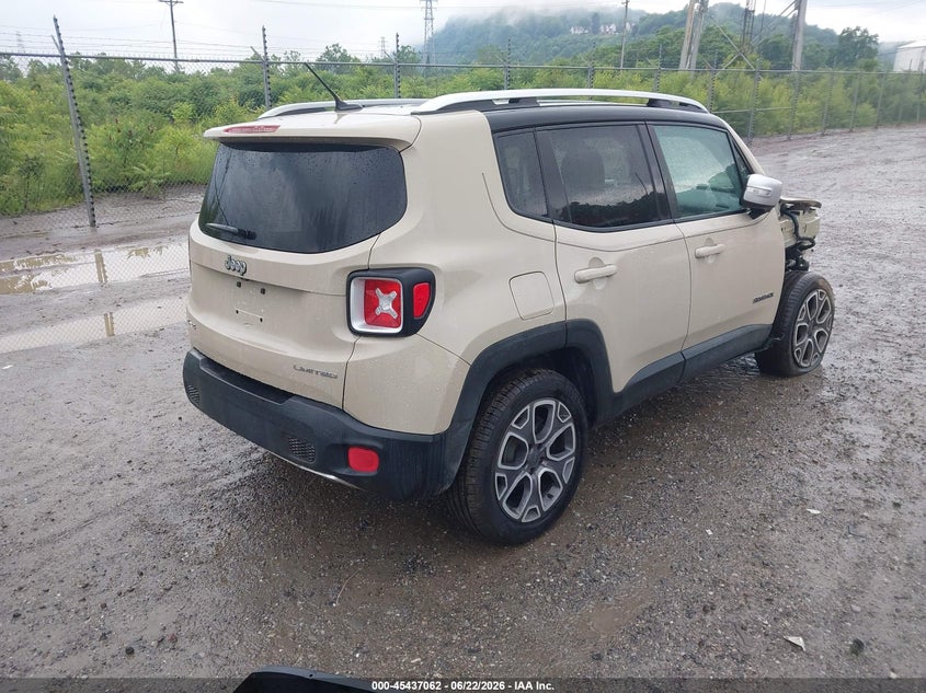2015 Jeep Renegade VIN ZACCJBDT0FPB69176 IAAI salvage auction — RIGHT FRONT, Salvage (Pennsylvania), sold $1,575 on 2026-07-07 (photo 4)
