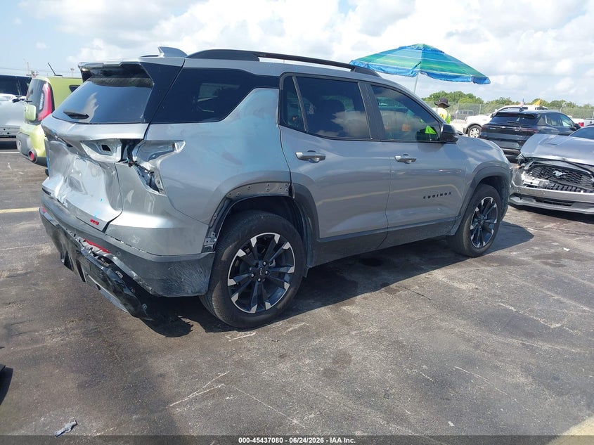 2025 Chevrolet Equinox VIN 3GNAXLEG3SL173578 IAAI salvage auction — REAR END, Salvage Title, sold $12,500 on 2026-07-30 (photo 4)